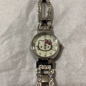 RARE Vintage 90s Sanrio Hello Kitty Watch with crystals